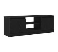 vidaXL Mueble de TV de Madera de Roble Negro 102x30x36 cm, Soporte de TV, Mueble Multimedia, Mueble Auxiliar, Mueble de TV, Mueble de HiFi, aparador