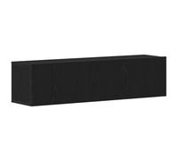 vidaXL Mueble de TV 120x30x30,5 cm aglomerado roble negro, gabinete de TV, armario de pared, aparador de TV, armario de TV, mueble de pared