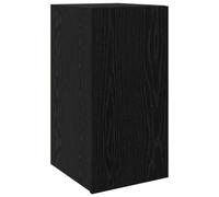 vidaXL Mueble de TV de Pared Roble Negro 30,5 x 30 x 60 cm, Mueble elegan, Unidad de TV Rectangular, Almacenamiento de salón, solución Que Ahorra Espacio, montado en la Pared