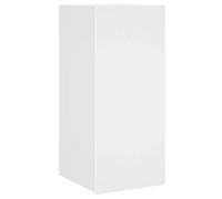 vidaXL Mueble de TV de Pared con Luces LED Blanco 30,5x35x70 cm