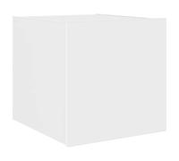 vidaXL Mueble de TV de Pared con Luces LED Blanco 30,5x35x30 cm