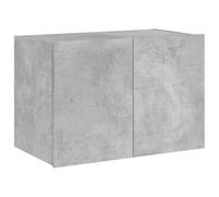 vidaXL Mueble de TV de Pared con Luces LED Gris hormigón 60x35x41 cm