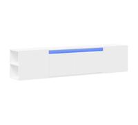Mueble De Tv De Pared Con Luz Led Blanco 180x31x39,5 Cm Vidaxl