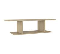 vidaXL Mueble de Pared para TV Soporte Mobiliario Aparador Armario Estante Salón Sala de Estar Dormitorio Decoración Color Roble Sonoma 103x30x26,5 cm