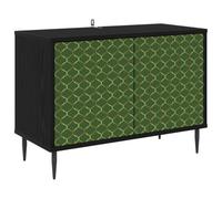 vidaXL Mueble de TV GELEEN 69 x 33 x 50,5 cm Roble Negro, Mueble de TV Rectangular para Sala Moderna, Almacenamiento Amplio, Madera de ingeniería, Acabado Roble Negro