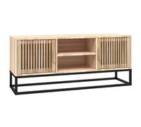 vidaXL Mueble de TV Hierro y madera contrachapada 105x30x45 cm