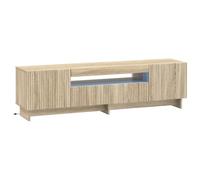 vidaXL Mueble de TV LED Ede 153 x 35 x 43 cm Roble Sonoma