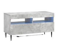 vidaXL Mueble de TV LED HAARLEM 81 x 35 x 43 cm Gris Hormigón