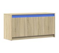 vidaXL Mueble de TV LED Madera de ingeniería Roble Sonoma 100x34x50 cm