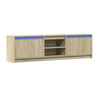 Mueble De Tv Led Madera De Ingeniería Roble Sonoma 180x34x50 Cm Vidaxl