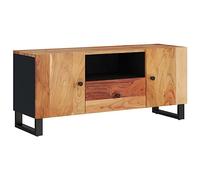 vidaXL Mueble de TV Madera Acacia y Madera contrachapada 105x33,5x46cm, Soporte de TV, Armario Auxiliar, Armario para Equipos de música, Armario de TV