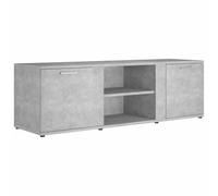 vidaXL Mueble de TV Madera contrachapada Gris hormigón 120x34x37 cm