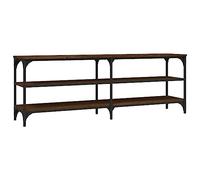 vidaXL Mueble de TV Madera contrachapada marrón Roble 140x30x50 cm