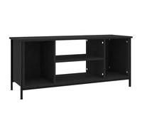 vidaXL Mueble de TV Madera contrachapada Negro 102x35x45 cm