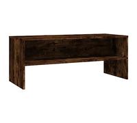 vidaXL Mueble de TV Madera contrachapada Roble Ahumado 100x40x40 cm