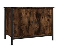 vidaXL Mueble de TV Madera contrachapada Roble Ahumado 60x35x45 cm, Mueble Multimedia, Armario Auxiliar, aparador, Mueble para Equipos de música