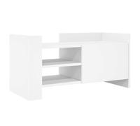 vidaXL Mueble de TV Madera de ingeniería Blanco 80x35x40 cm, Soporte de TV, aparador de TV, Mueble HiFi, Banco de TV, Armario para TV