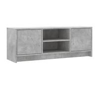 vidaXL Mueble de TV Madera de ingeniería Gris hormigón 102x30x37,5 cm, Mueble Multimedia, Armario Auxiliar, aparador, Mueble para Equipos de música