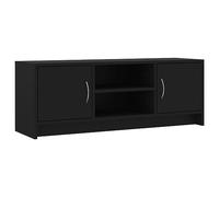 vidaXL Mueble de TV Madera de ingeniería Negro 102x30x37,5 cm