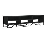 vidaXL Mueble de TV Madera de ingeniería Negro 180x34x41 cm, Soporte de TV, aparador de TV, Mueble de televisor, Banco de TV, Mueble de televisión