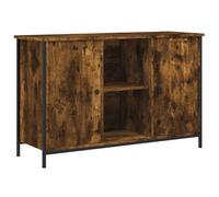 vidaXL Mueble de TV Madera de ingeniería Roble Ahumado 100x35x65 cm