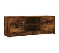 vidaXL Mueble de TV Madera de ingeniería Roble Ahumado 102x30x37,5 cm, Mueble Multimedia, Armario Auxiliar, aparador, Mueble para Equipos de música
