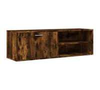 vidaXL Mueble de TV Madera de ingeniería Roble Ahumado 120x34x37 cm