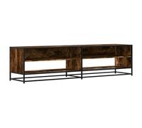 vidaXL Mueble de TV Madera de ingeniería Roble Ahumado 180,5x40x46 cm, Soporte de TV, aparador de TV, Mueble de televisor, Banco de TV