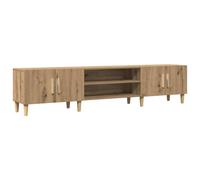 vidaXL Mueble de TV Madera de ingeniería Roble Artisan 180x31,5x40 cm, Soporte de TV, aparador de TV, Mueble HiFi, Banco de TV, Armario de TV