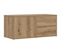 vidaXL Mueble de TV Madera de ingeniería Roble Artisan 80x34x35,5 cm, Soporte de TV, Banco de TV, Muebles para Equipos de música, aparador de TV