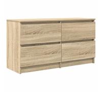 vidaXL Mueble de TV Madera de ingeniería Roble Sonoma 100x35x54 cm, Soporte de TV, aparador de TV, Mueble de Alta fidelidad, Banco de TV, Mueble de TV