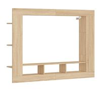 vidaXL Mueble de TV Madera de ingeniería Roble Sonoma 152x22x113 cm