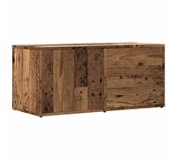 vidaXL Mueble de TV Madera ingeniería Madera Envejecida 80x34x35,5 cm, Soporte de TV, Banco de TV, Muebles para Equipos de música, aparador de TV
