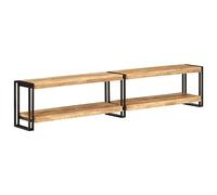 Mueble de TV madera maciza de mango 200x30x40 cm