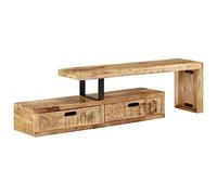 vidaXL Mueble de TV Madera maciza de mango – Armario auxiliar para equipos de música