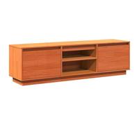vidaXL Mueble de TV Madera Maciza de Pino marrón Cera 140x35x40 cm, Soporte de TV, Mueble Multimedia, Armario Auxiliar, Armario de TV