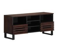vidaXL Mueble de TV Madera Maciza Mango marrón 100x34x46 cm, Soporte de TV, aparador de TV, Mueble HiFi, Banco de TV, Armario de TV, Mueble Multimedia