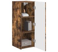 vidaXL Mueble de TV Montado en la Pared 2 pcs Roble Ahumado, Muebles para Sala Modernos, Consola Multimedia contemporánea, Armario Minimalista, Soporte para TV de Ahorro de Espacio