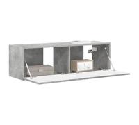 vidaXL Mueble de TV Montado en la Pared Concreto 60 x 31 x 29.5 cm, Muebles de Sala, solución Moderna de Almacenamiento, estantes montados en Pared, Centro de Entretenimiento Funcional