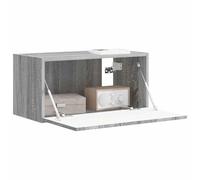 vidaXL Mueble de TV Montado en la Pared Gris Sonoma 60 x 31 x 29.5 cm, Muebles de Sala, solución Moderna de Almacenamiento, estantes montados en Pared, Centro de Entretenimiento Funcional