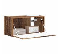 vidaXL Mueble de TV Montado en la Pared Madera Vieja 60 x 31 x 29.5 cm, Muebles de Sala, solución Moderna de Almacenamiento, estantes montados en Pared, Centro de Entretenimiento Funcional