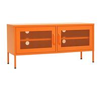 vidaXL Mueble de TV Naranja 105 x 35 x 50 cm Acero