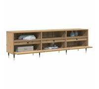 vidaXL Mueble de TV Roble Artesanal 150 x 30 x 45 cm, Mueble contemporáneo para salón, Resistente Mueble de TV, diseño Elegante, Gran Espacio de Almacenamiento, Patas anguladas
