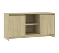 vidaXL Mueble para TV Soporte Mobiliario Armario Aparador Salón Sala de Estar Dormitorio Decoración Madera Contrachapada Roble Sonoma 102x37,5x52,5 cm