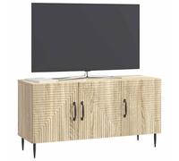 vidaXL Mueble de TV Roble Sonoma 99 x 34,5 x 50 cm, Mueble para Sala, bajo Vintage, Consola rectángulo, Estante para TV, gabinete Compacto con Puertas
