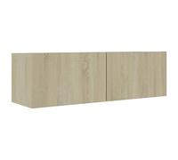 Mueble para TV madera contrachapada color roble 100x30x30 cm