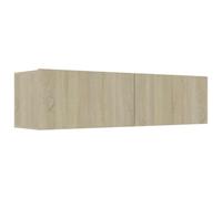 vidaXL Mueble de TV Salón Comedor Centro Televisión Televisor Equipo de Música Armario Bajo Almacenaje Soporte Contrachapada Roble Sonoma 120x30x30cm