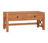 vidaXL Mueble de TV, Soporte de TV, Armario Bajo de Almacenaje, Mueble Auxiliar para Salón Dormitorio, Estilo Rústico, Madera de Teca