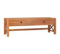 vidaXL Mueble de TV, Soporte de TV, Armario Bajo de Almacenaje, Mueble Auxiliar para Salón Dormitorio, Estilo Rústico, Madera de Teca