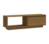 vidaXL Mueble de TV Soporte Mobiliario Aparador Armario Estante Salón Sala de Estar Dormitorio Marrón Miel 110x30x33,5 cm Madera Maciza Pino